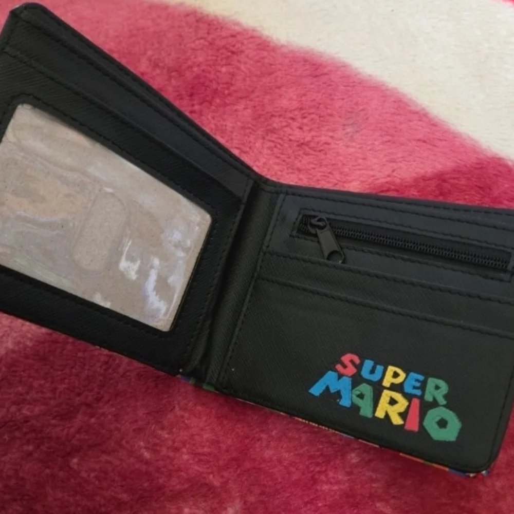 New super mario nintendo anime manga leather wallet